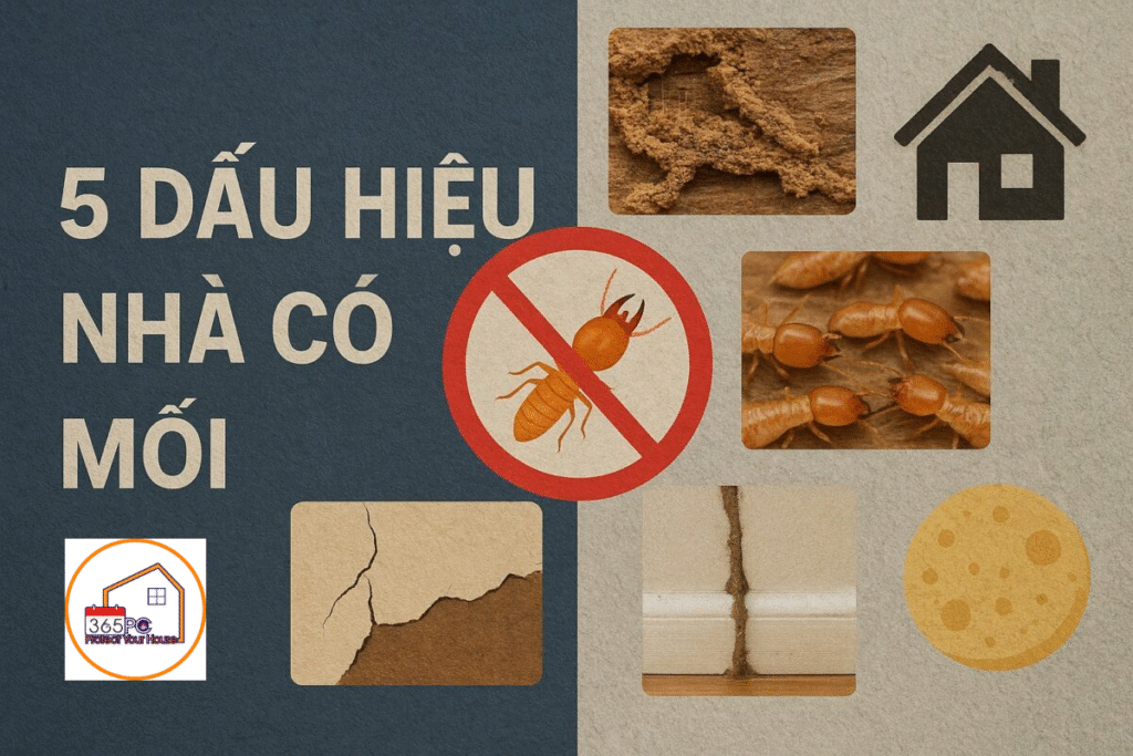 5 dấu hiệu nhà có mối