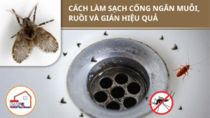 CÁCH LÀM SẠCH CỐNG NGĂN MUỖI, RUỒI VÀ GIÁN HIỆU QUẢ