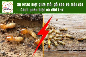 Sự khác biệt giữa mối gỗ khô và mối đất – Cách phân biệt và diệt trừ